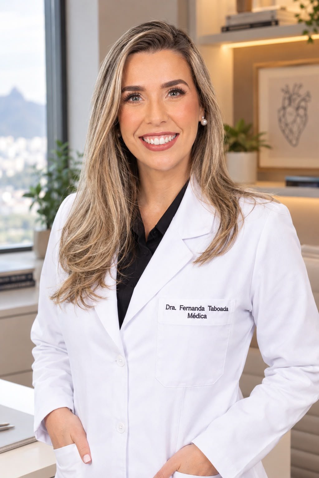 Dra. Fernanda Taboada em seu retrato profissional
